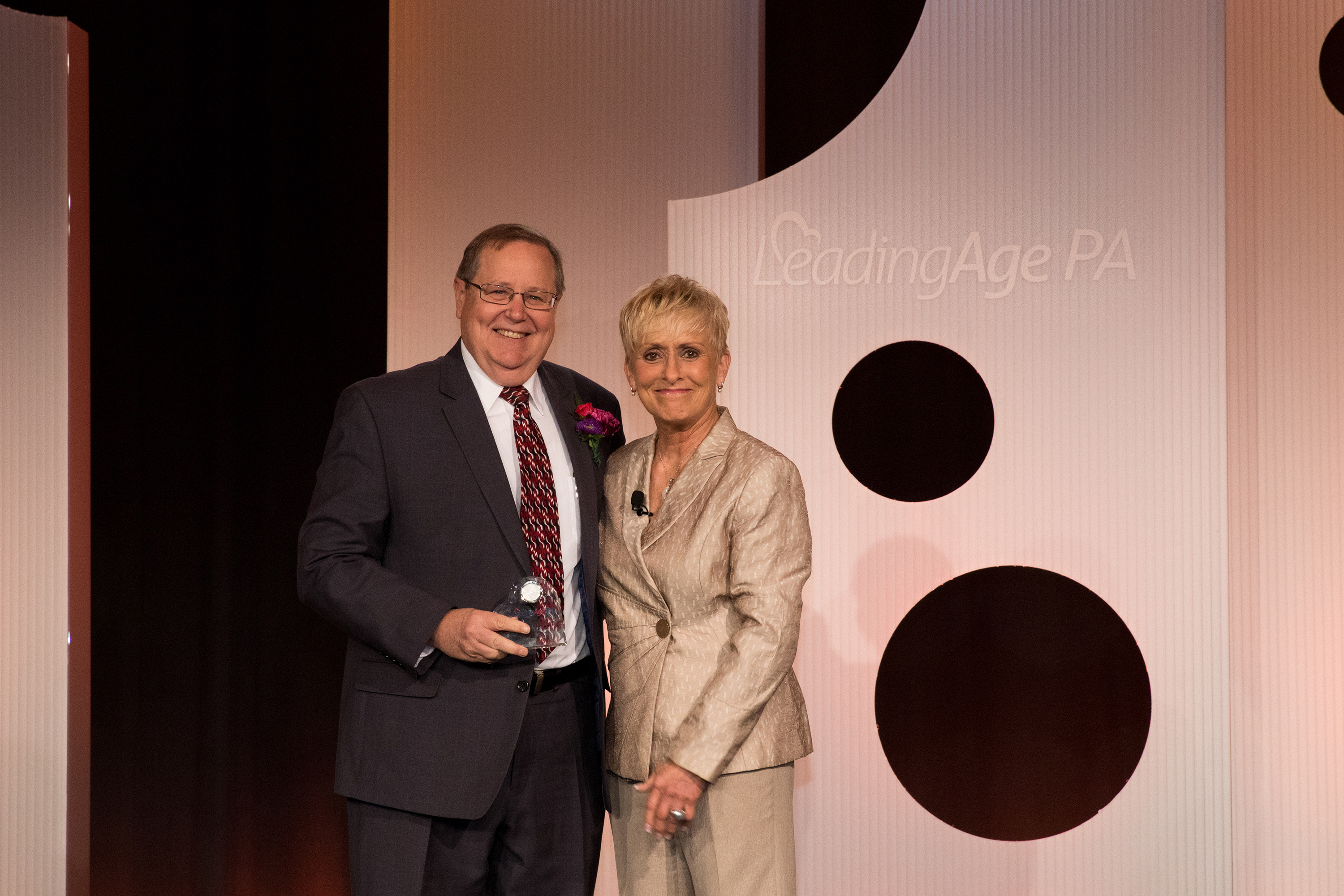 Gary Gardner, VP of Special Projects, Receives an Award from LeadingAge PA
